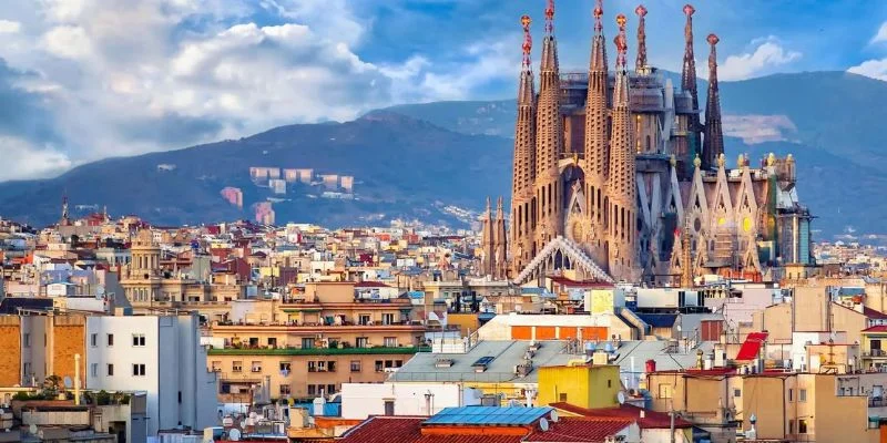 KLM Airlines Barcelona Office In Spain